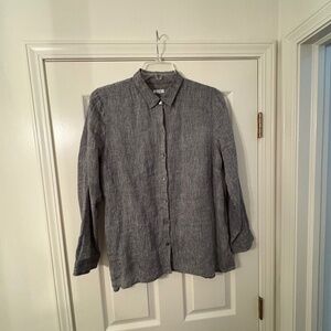 J.Jill linen, L, blouse, excellent alone or with a jacket.